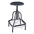 Safco® Diesel Series High-Base Stool Without Back, Pewter Frame, Pewter Fabric 1 thumbnail image