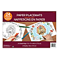 Amscan Thanksgiving Coloring Placemats, 11" x 16", 4 Per Pack, Carton Of 24 Packs 1 thumbnail image