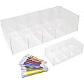 Nadex Coins ENR1-1103 5-Compartment Currency Tray - Acrylic - Clear - 7" Height x 15.4" Width 1 thumbnail image