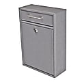 Mail Boss Locking Security Drop Box, 16 1/4"H x 11 1/4"W x 4 3/4"D, Granite