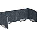 HON 3-Sided Above U Desktop PET Screen - 58" Width23.3" Depth x 20" Length - Gray - 1 / Each 1 thumbnail image