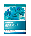 Office Depot® Brand Laser Print Paper, Letter Paper Size, 96 Brightness, 24 Lb, White, 500 Sheets Per Ream, Case Of 3 Reams