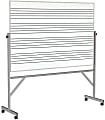 Ghent Reversible Two-Sided Magnetic Dry-Erase Whiteboard, Porcelain, 78-1/4” x 53-1/4”, White, Satin Metal Frame 1 thumbnail image