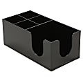 Mind Reader 5-Compartment Condiment Organizer, Black 1 thumbnail image