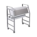 Luxor 16-Tablet Open Charging Cart, 30”H x 27”W x 14-3/4”D, Gray/White 1 thumbnail image