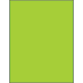 Office Depot® Brand Permanent Labels, LL185GN, Rectangle, 8 1/2" x 11", Fluorescent Green, Case Of 100