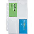 Day-Timer® Organizer Accessory, Business/Credit Card Holders, 5 1/2" x 8 1/2", Pack Of 5 Sheets 1 thumbnail image