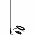 Midland MicroMobile MXAT04VP 6.6dB Gain Highland Tall Heavy-Duty Bull Bar Antenna System - 462 MHz to 468 MHz - 7 dB - Two-way Radio Communication - Black