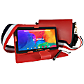 Linsay F7 Tablet, 7" Screen, 2GB Memory, 64GB Storage, Android 13, Cool Red