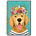 Blue Sky™ Mia Charro Weekly/Monthly Planner, 5" x 8", Golden Retriever, January To December 2022, 133709