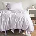 Dormify Samantha Tie Knot Duvet Cover and Sham Set, Twin/Twin XL, Lavender