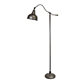 LumiSource Paddington Floor Lamp, 63"H, Slate Gray/White