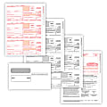 ComplyRight™ 1099-NEC Tax Forms Set, 3-Part, 3-Up, Copies A/B/C, Laser, 8-1/2" x 11", Pack Of 50 Forms And Envelopes