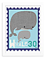 Timeless Frames® Children’s Framed Art, 10” x 8”, Whale Animal Stamp