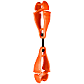Ergodyne Squids 3420 Swiveling Dual-Clip Glove Holders, 5-1/2", Orange, Set Of 6 Holders 1 thumbnail image