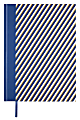 Office Depot® Brand Hard-Case Jumbo Journal, 8" x 10 1/2", College Ruled, 336 Pages (168 Sheets), Navy/Gold