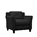Lifestyle Solutions Hanson Microfiber Chair, Black 1 thumbnail image