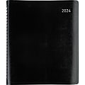 2024 Office Depot® Brand Weekly/Monthly Planner, 7" x 9", Black, January to December 2024 , OD71160024