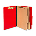 ACCO® Color Life Presstex Top-Tab Folders, Letter Size, 30% Recycled, Red, Box Of 10