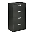 HON® 600 30"W x 18"D Lateral 4-Drawer File Cabinet With Lock, Charcoal 1 thumbnail image