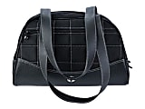 Sumo Duffel - Medium - duffle bag - ballistic nylon, faux leather - black with white stitching