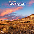 2024 Brown Trout Monthly Square Wall Calendar, 12" x 12", Nebraska Wild & Scenic, January To December