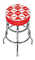 Coca-Cola® Bar Stool, Checker, Red 1 thumbnail image