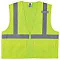 Ergodyne GloWear Safety Vest, Standard, Type-R Class 2, 4X/5X, Lime, 8220Z