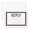Custom Wedding & Event Response Cards With Envelopes, 4-7/8" x 3-1/2", Double Lined Border, Box Of 25 Cards 1 thumbnail image