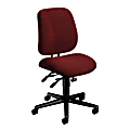 HON® 7707 High-Performance Task Chair, 42 1/2"H x 26"W x 29 1/2"D, Black Frame, Burgundy Fabric 1 thumbnail image