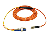 Eaton Tripp Lite Series Fiber Optic Mode Conditioning Patch Cable (SC/LC), 5M (16 ft.) - Mode conditioning cable - LC multi-mode (M) to SC multi-mode, SC single-mode (M) - 5 m - yellow, orange