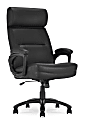 Serta® Comfort Big & Tall Ergonomic Bonded Leather High-Back Executive Office Chair, Black 1 thumbnail image