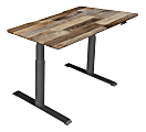 Vari Electric 48"W Standing Desk, Reclaimed Wood