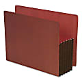 SJ Paper Expanding Redrope File Pockets, Letter Size, 5 1/4" Expansion, 35% Recycled, Box Of 10
