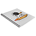 Eccolo Composition Spiral Notebook, 8-1/2” x 11-3/4”, 1 Subject, College Rule, 80 Sheets, Kitsch In Space 1 thumbnail image
