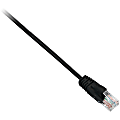 V7 Cat.5e Patch Cable - 3.28 ft Category 5e Network Cable for Modem, Router, Hub, Patch Panel, Network Device - First End: 1 x RJ-45 Male Network - Second End: 1 x RJ-45 Male Network - 100 Mbit/s - Patch Cable - Gold Plated Contact - 24 AWG - Black
