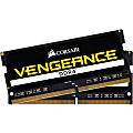 Corsair Vengeance Series 16GB (2x8GB) DDR4 SODIMM 2666MHz CL18 Memory Kit - For Notebook - 16 GB (2 x 8GB) - DDR4-2666/PC4-21300 DDR4 SDRAM - 2666 MHz - CL18 - 1.20 V - Unbuffered - 260-pin - SoDIMM