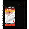 2024-2025 AT-A-GLANCE® Move-A-Page Academic Weekly/Monthly Appointment Book Planner, 9” x 11”, Black, July To August, 70957E05 1 thumbnail image