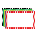 Top Notch Teacher Products® Polka Dot Border Index Cards, 3" x 5", Assorted Colors, 75 Cards Per Pack, Case Of 6 Packs 1 thumbnail image