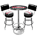 Trademark Global Ultimate Game Room Coors Light Pub Table With 2 Bar Stools, Black/Chrome