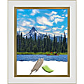 Amanti Art Eva White Gold Picture Frame, 14" x 17", Matted For 11" x 14" 1 thumbnail image