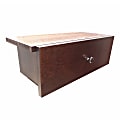 Concepts In Wood Double-Wide Drawer Kit, 7 3/4"H x 22 3/4"W x 9 5/6"D, Espresso