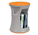 MooreCo Hierarchy Flipz Stacking Rocking Stool, Gray/Orange