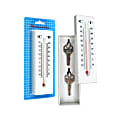 Trademark Global Home Collection Hide-A-Key Thermometer 2-Key Holder, 6 3/8" x 2" x 1", White