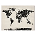 Trademark Fine Art Abstract Map Of The World Canvas Art, 18" x 24" 1 thumbnail image