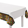 Amscan Vintage Tiki Plastic Table Covers, 54" x 84", Pack Of 2 Covers