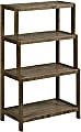 New Ridge Home Goods Dunnsville 37"H 4-Tier Bookcase, Antique Chestnut 1 thumbnail image