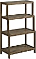 New Ridge Home Goods Dunnsville 37"H 4-Tier Bookcase, Antique Chestnut