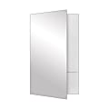 LUX Presentation Folders, 9" x 14 1/2", White Gloss, Pack Of 25 Folders