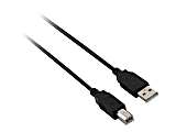 V7 - USB cable - USB (M) to USB Type B (M) - USB 2.0 - 10 ft - black